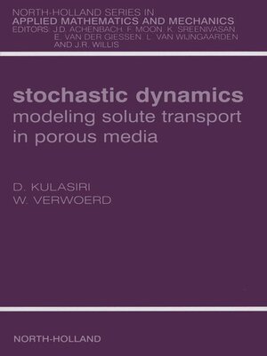 cover image of Stochastic Dynamics. Modeling Solute Transport in Porous Media